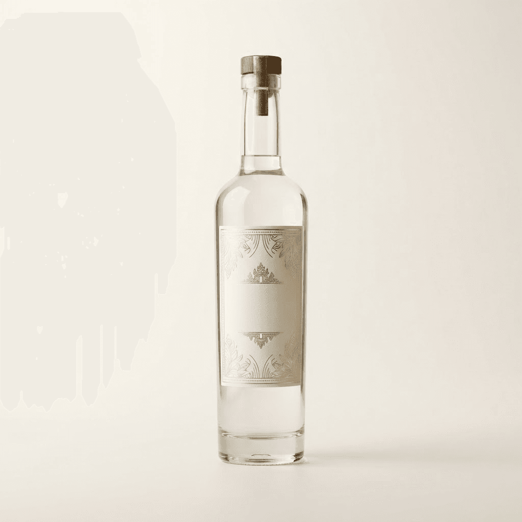 Detail botol Arak Bali
